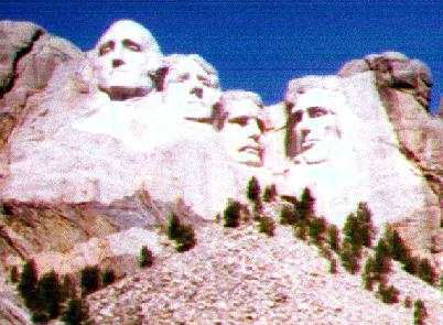 Mount Rushmore close up